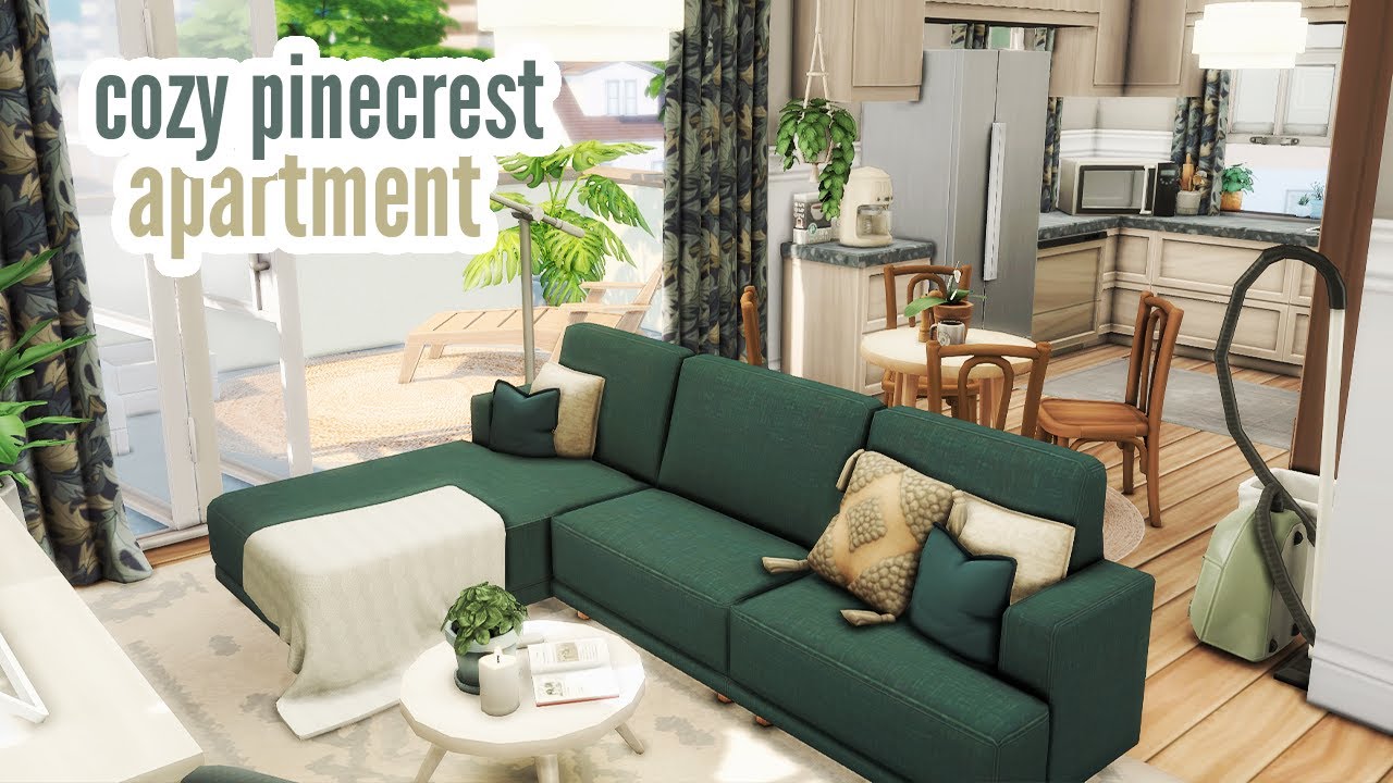 cozy pinecrest apartment \\ The Sims 4 speed build YouTube