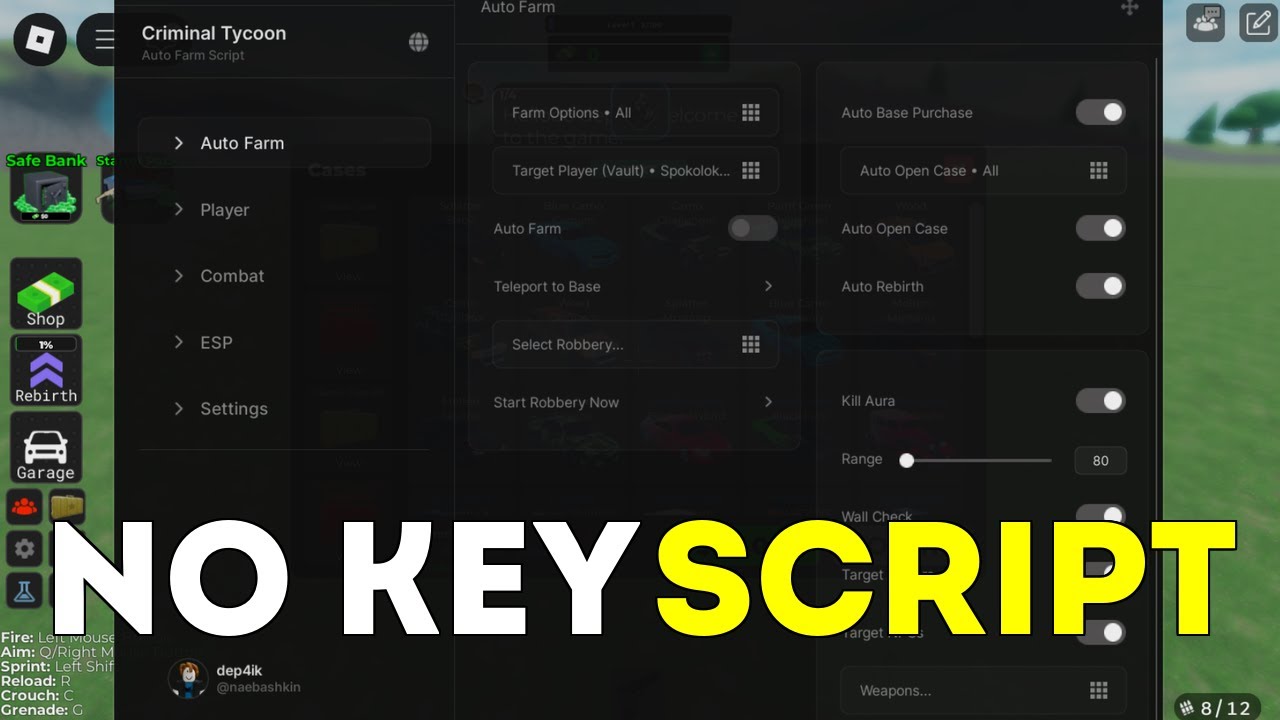 Criminal Tycoon script – (Auto Rob All Builds) - YouTube