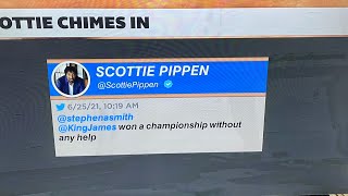 Scottie Pippen Tells Stephen A. Smith LeBron James Won NBA Title Without Help