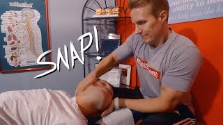 getting my neck CRACKED! by doc rob :)