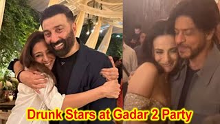 Shahrukh Khan, Salman Khan, Sunny Deol. Aamir Khan Drunk at Gadar 2 Success Party