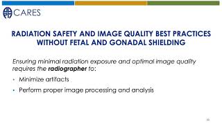 Understanding the Radiographer's Role in Radiation Safety and Image Quality   AAPM CARES Module 6