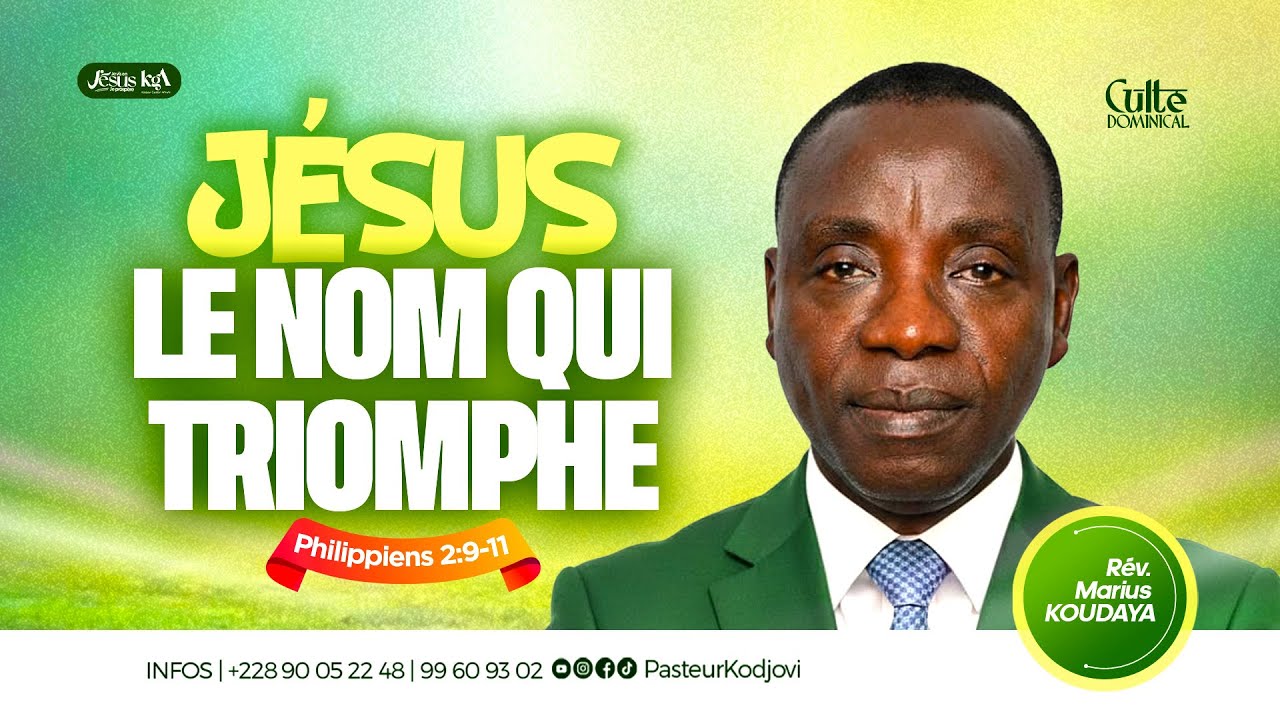 CULTE DOMINICAL - JESUS LE NOM QUI TRIOMPHE - DIMANCHE 25 Janvier 2026