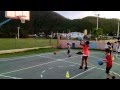 Absm basketball young kids shooting around 