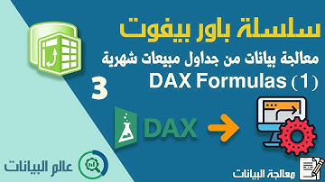 PP_03: Power Pivot (1) استيراد بينات مبيعات شهرية ومعالجتها بالباور كويري و باور بيفوت DAX
