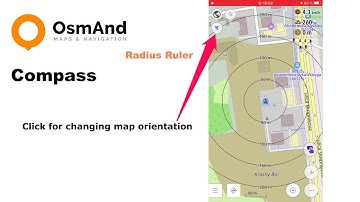 Radius Ruler tool for OsmAnd (iOS)