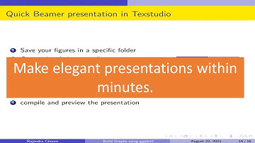 Quick Latex: Make beamer presentation really quick