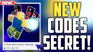 Anime Training Master New Codes!! | ROBLOX *SECRET* CODES [FREE PET]