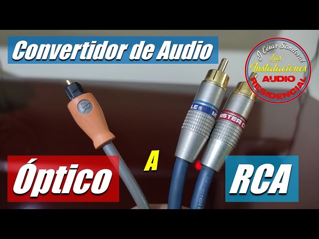 Óptico a RCA - Convertidor Cable Óptico a Cable RCA - convertidor de audio  óptico a cable rca 
