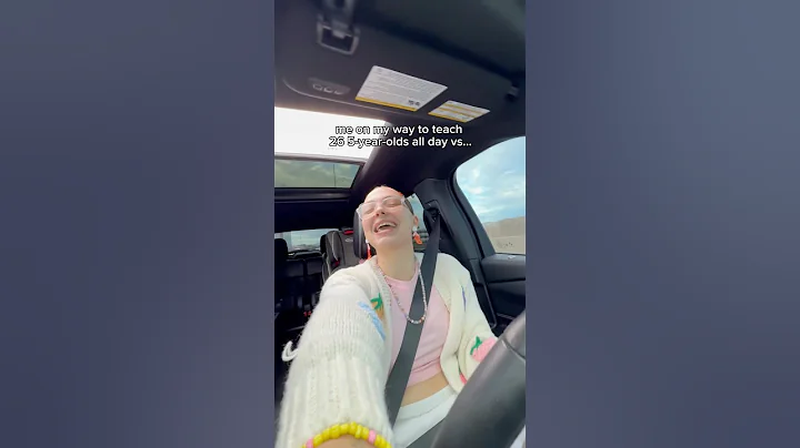 me on my way to teach 26 5-year-olds all day vs…. 😭 #teacher #kindergarten #kindergartenteacher