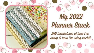MY 2022 PLANNER STACK | HOW I SETUP AND USE EACH | ERIN CONDREN