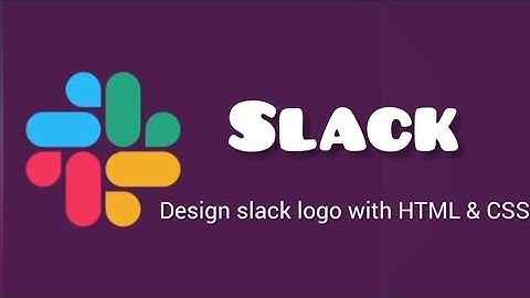 Css slack logo - how to design only HTML & CSS easy fo begner code... #beginnerscoding #developer