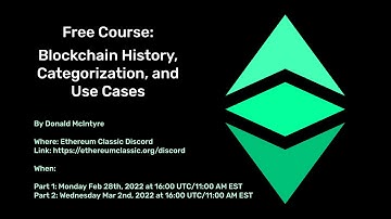 Blockchain Course Part 1: History (Bitcoin and Ethereum)