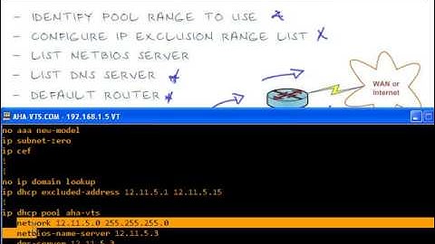 AHA VTS K.L.I.P. (c) Cisco DHCP Server Setup
