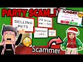 Avoid the party scam in adopt me  catching party scammers  roblox