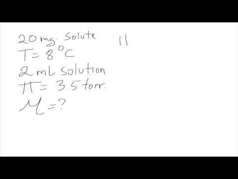 Osmotic Pressure Practice Problems