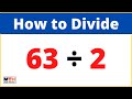 63 divided by 2 (63÷2) | Long Division