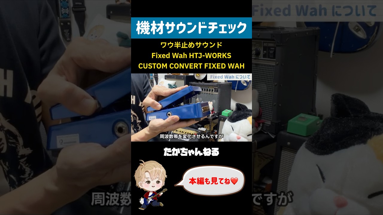 Fixed Wah HTJ-WORKS CUSTOM CONVERT FIXED WAH 仕様チェック #shorts