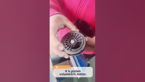 Open  volumetric water meter
