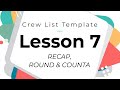 Crew list template  tutorial  lesson 7