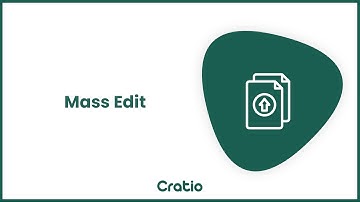 How to Bulk Edit in Cratio CRM | Mass Edit in CRM