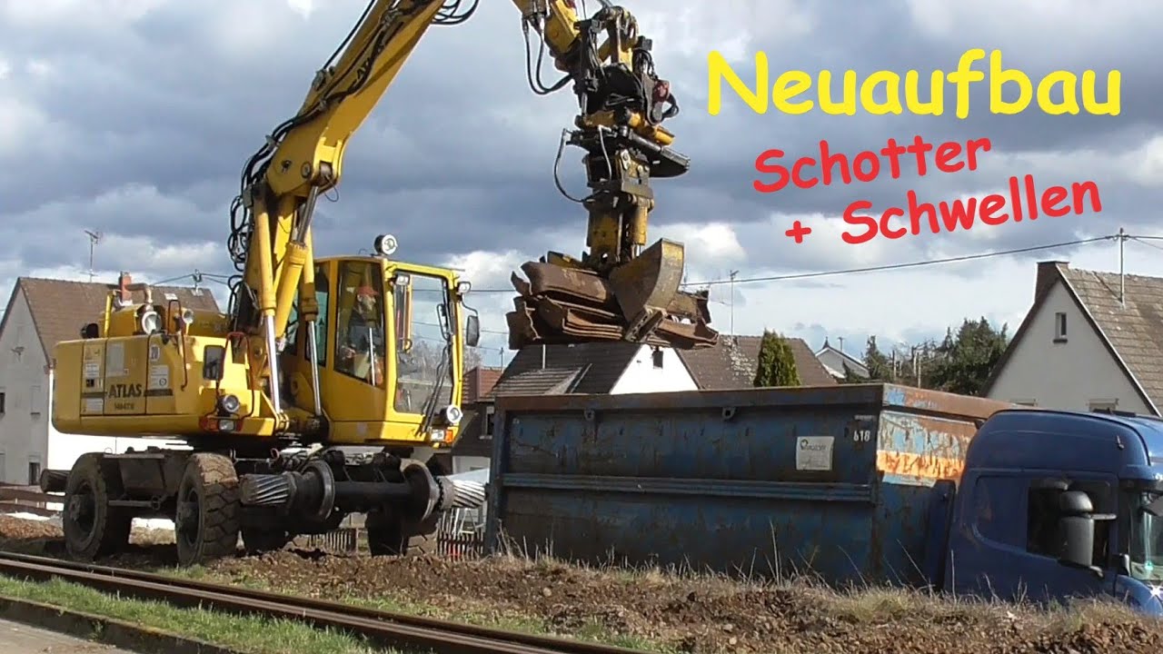 Brohltalbahn Sanierung Teil 1 | Bahn Bau bei Niederzissen |  narrow gauge railway track renovation