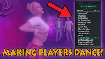 MAKING PLAYERS DANCE IN GTA ONLINE! ( Gta 5 Funny Trolling With Mods! )