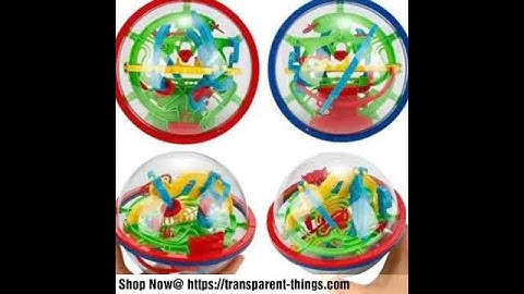 3D Brain Teaser Game Sphere Maze From Transparent-Things