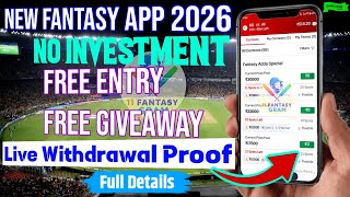 Best Fantasy App 2026 || Free To Play || No Tds No Gst Fanatsy App 2026 || Withdrawal Proof Video || screenshot 4