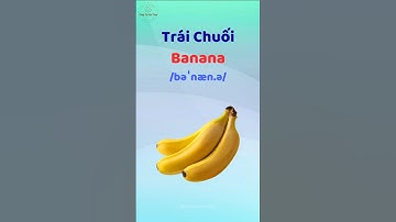 Trái Chuối - Học từ vựng và phát âm tiếng Anh #thaytuvuitinh