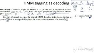 Hidden Markov Model tagging as decoding 1