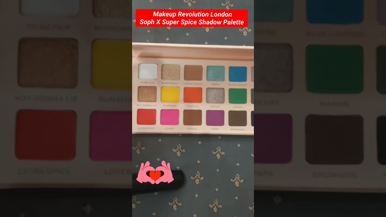 Makeup Revolution LondonSoph X Super Spice Shadow Palette review # shorts 