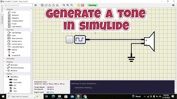 how to generate a tone in simulide | How to produce a sound in simulide | speaker in simulide