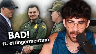 Democrats Are Fumbling Border Security ft. ettingermentum | HasanAbi reacts