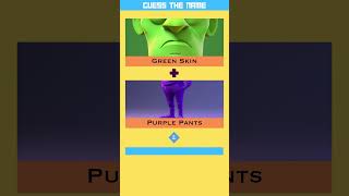 Guess the Cartoon Character - Green Skin   Purple Pant = ? | Short Quiz Game