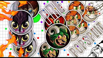 AGARIO WEIRDEST POPSPLIT EVER AND BIGGEST PRE-SPLIT EVER!?! // BEST MOMENTS MONTAGE (Agar.io)