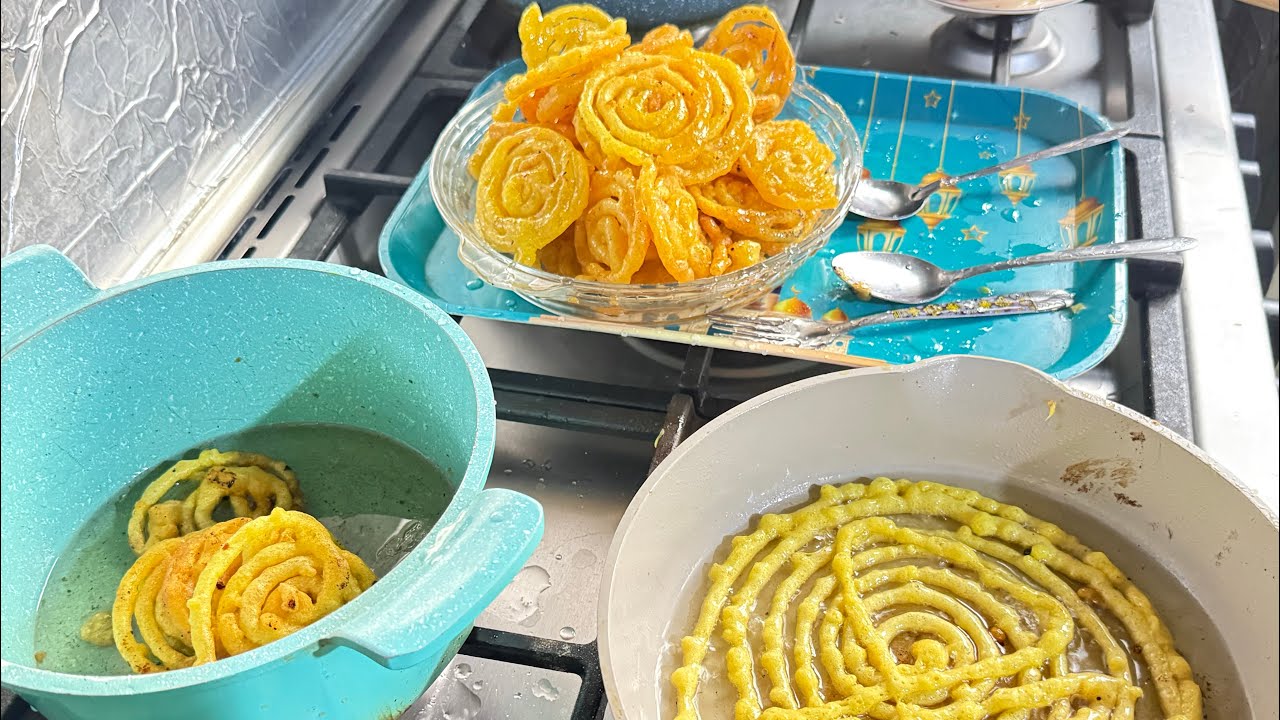 زلابية  بطحين الحصة 😍 أسهل طريقة بالبيت ومقرمشة 100% 🔥 روتين يوم رمضاني 