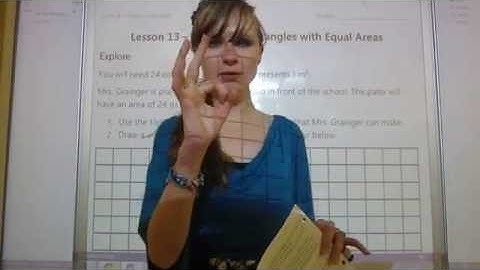 Grade 4 Math Lesson on Exploring Rectangles with Equal Areas (4.13)