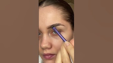 Tinting my eyebrows at home 🤨 #shorts #eyebrows