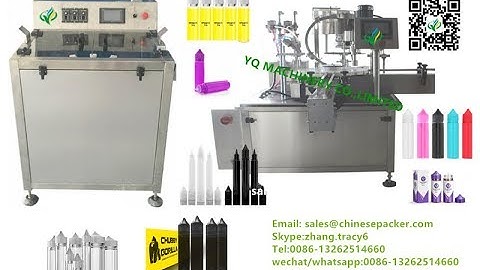 60ML Vape oil bottle unscrambling monolock filling cover tightening machines chubby gorilla filler