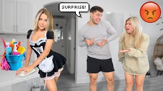 Hiring A HOT CLEANING LADY Prank On Fiance! ** HILARIOUS **