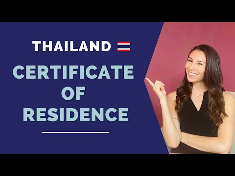 Certificate of Residency: