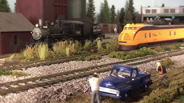 Union Pacific M-10000 Passing By UP Coaling Tower & Roundhouse