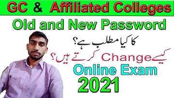 How To Change Password Of Safe Exam Browser || SEB || GCUF online Exam