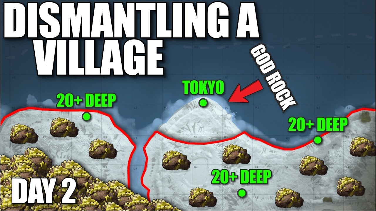 I Farmed this 60+ Deep Village for 24 Hours in Solo Rust...