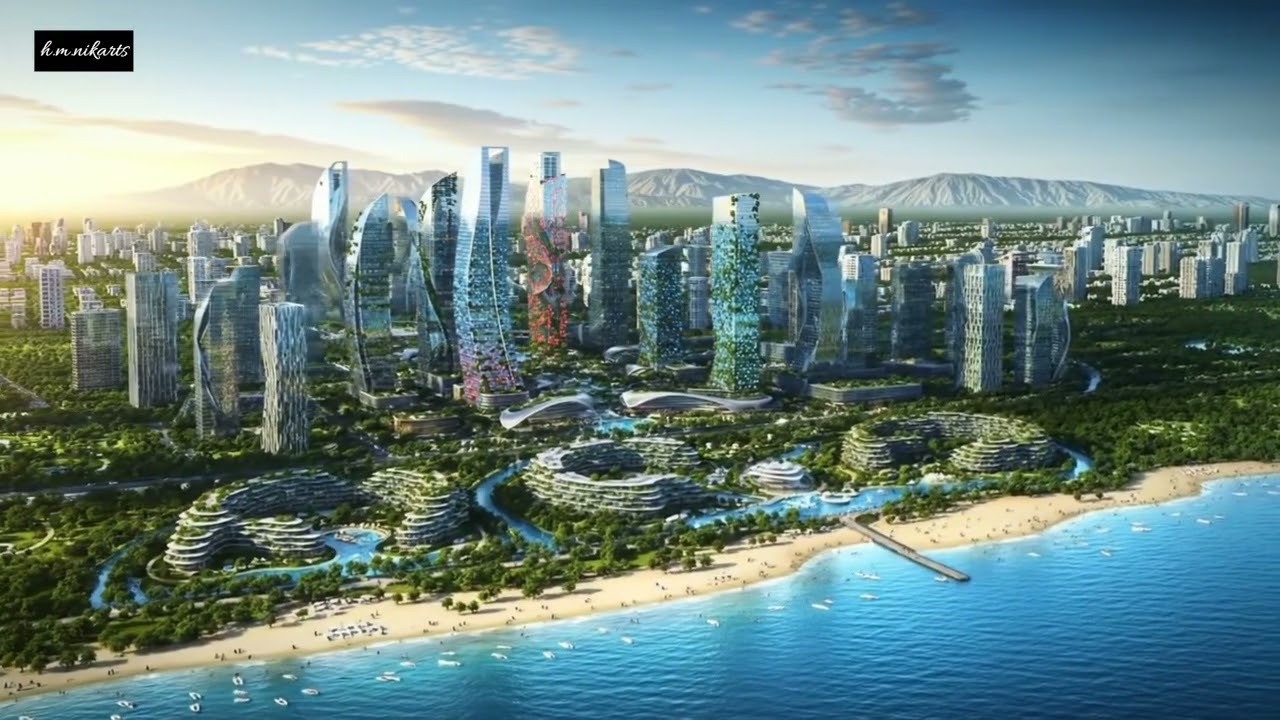 The free IRAN, beautiful and modern future of Ramsar a city in northern IRAN, Caspian Sea