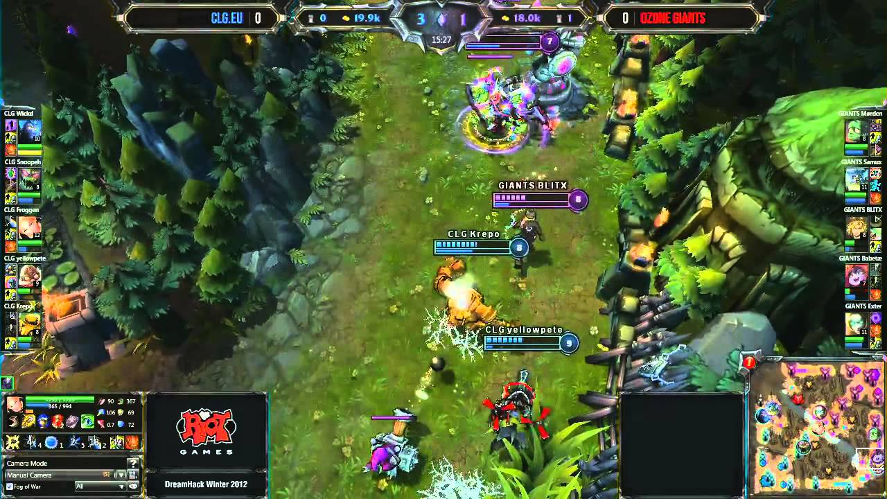 LoL Dreamhack CLG.EU vs SSS (Game 1/1) 