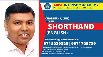 SHORTHAND CHAPTER 9, SES CIRCLE
