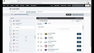 2023 NFL Mock Draft Simulator using all playoff teams