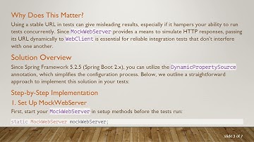 How to Configure MockWebServer Port for WebClient in JUnit Tests